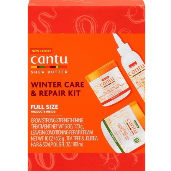 Cantu Shea Butter Winter Repair Kit Treatment Leave-in Conditioner Tea Trea Oil - Picture 9 of 9